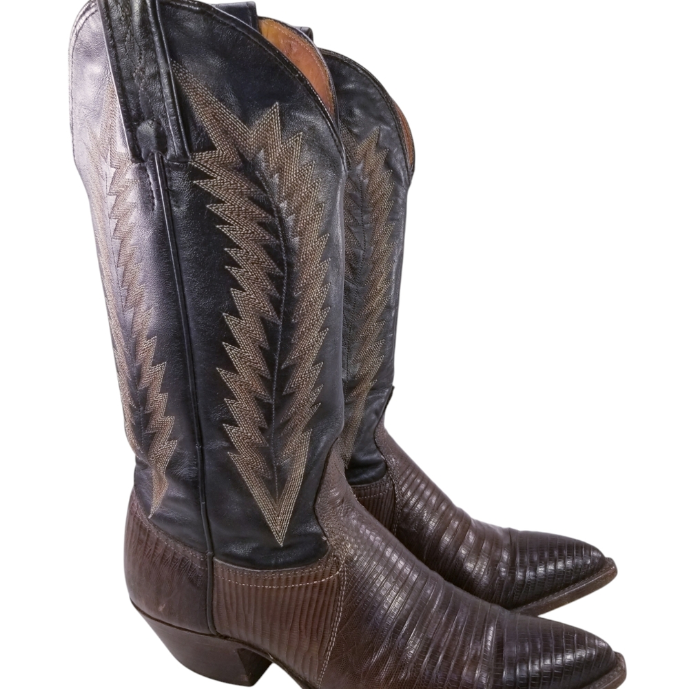 WOMen's Black and Brown Western Boots BY J. CHISHOLM